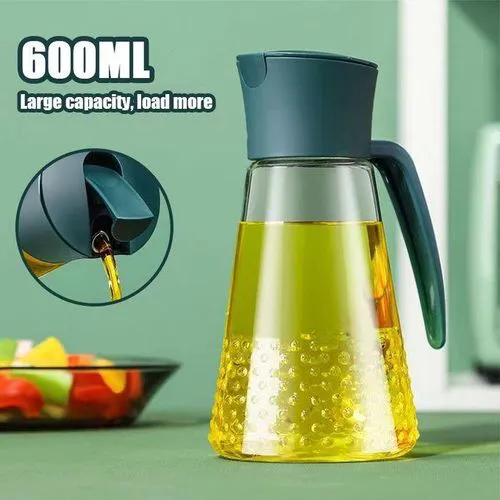 630ML Autoflip Automatic Refill Glass  oil dispenser /Soy Sauce Bottle.