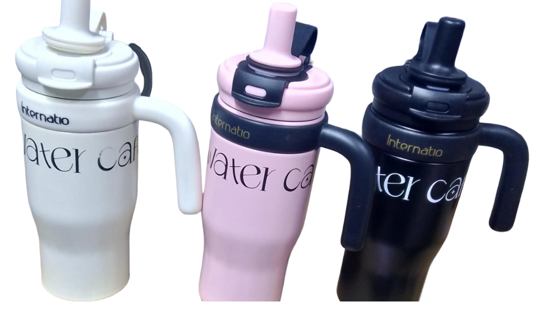 550ml Stanley Cup Design Vacuum Flask - Insulated Tumbler with Handle & Straw, Leak-Proof Lid, Double Wall Stainless Steel for Hot & Cold Drinks, Sports & Travel