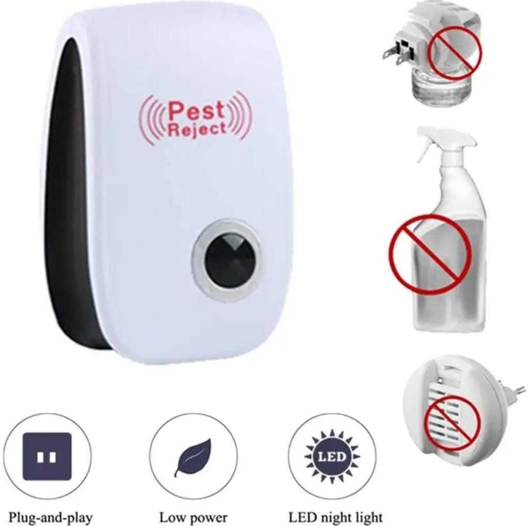 Ultrasonic Pest Repeller - 1-Pack Electronic Mouse, Cockroach, Spider & Insect Repellent Device, Plug-in Ultrasound Pest Control for Home, Office & Kitchen, Safe for Pets & Kids