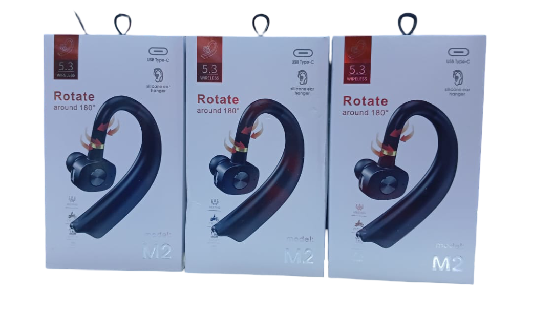 SecureFit Pro 5.3 Wireless Bluetooth Earphones – Adjustable 180° Rotating Silicone Ear Hanger for Gym, Running & Type-C Charging Rotating Silicone Ear Hooks, 180° Flex Fit