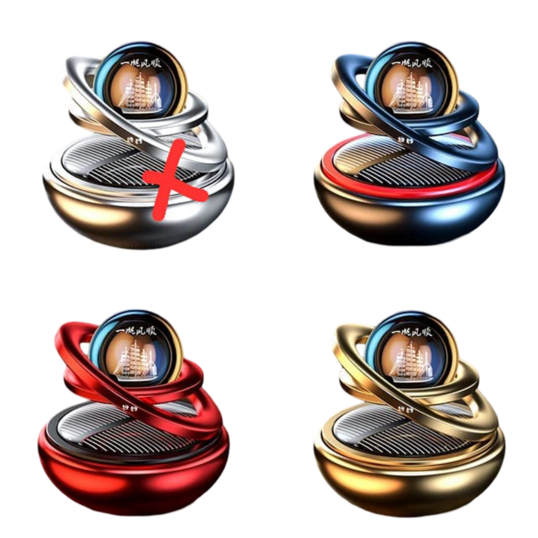 Rotating Car Dashboard Air Freshener – Automatic Aromatherapy Diffuser for Car Interior Fragrance & Mood Enhancement