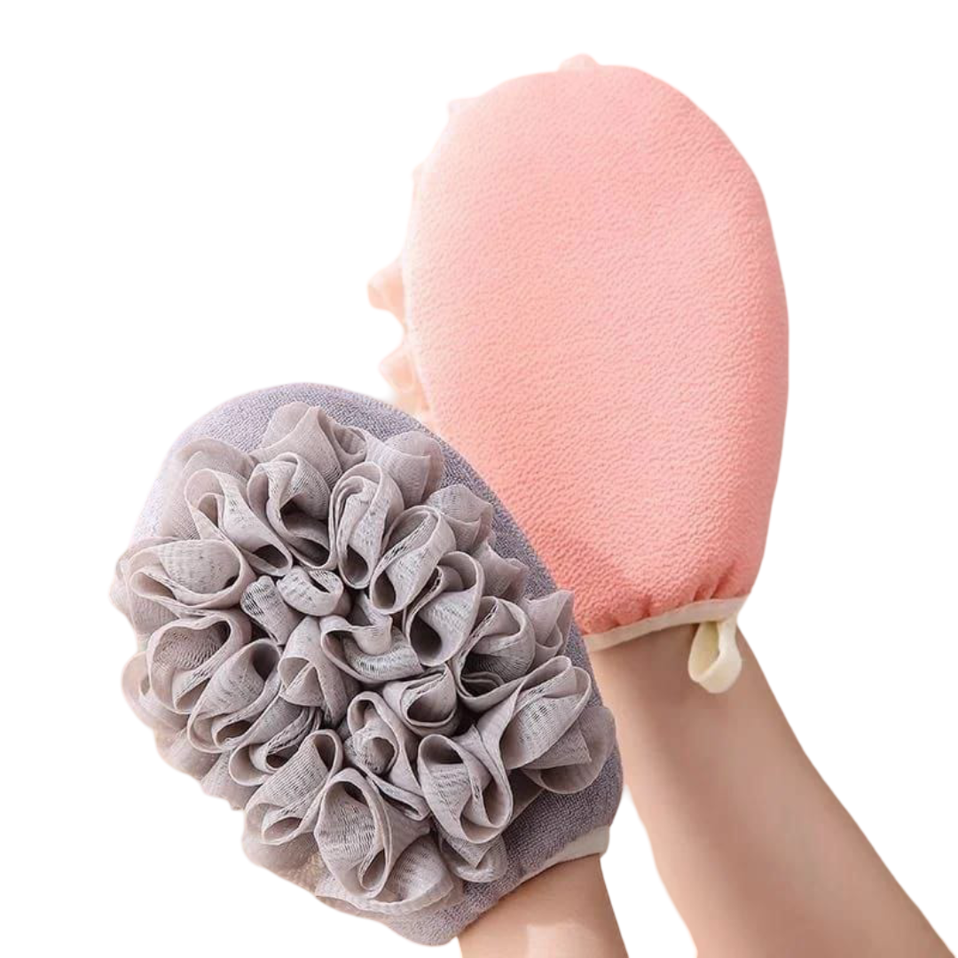 Exfoliating Bathing Glove – Long-Last Loofah Mitt for Deep Cleansing, Body Scrub & Skin Polishing, Soft Yet Effective for Shower, Spa & Daily Use