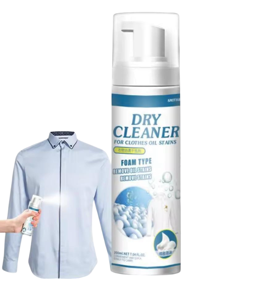 Dry Cleaning Spray 200ml – Instant Fabric Refresher & Stain Remover for Clothes, Upholstery & Carpets, Odor Neutralizer, No Washing Needed