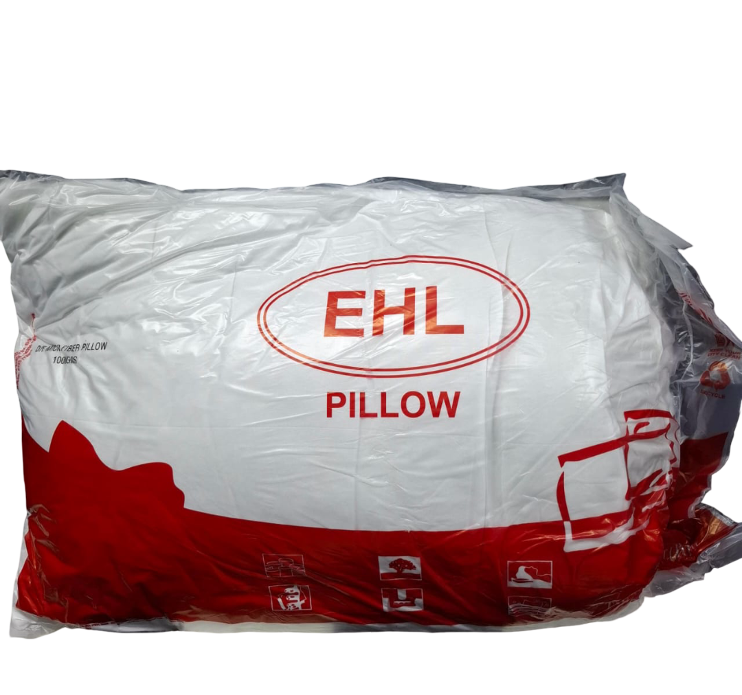 White Compressed Fibre Bed Pillows (1000g) – Soft, Lightweight & Long‑Lasting Support, Hypoallergenic, Pair of Pillows for Side, Back & Stomach Sleepers
