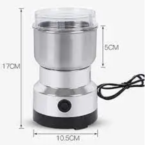 Nima Japan electric grinder NM-8300 – 300W stainless steel spice and coffee grinder, multi-purpose portable milling machine for dry grains nuts herbs, powerful high-speed motor
