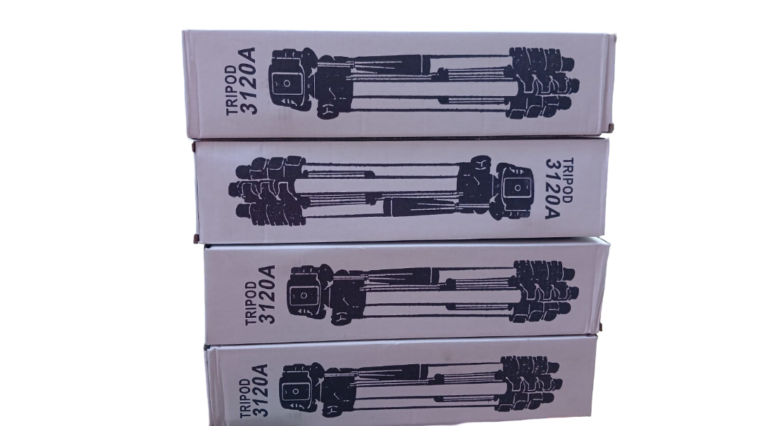 Tripod 3120A – Lightweight Aluminum Mobile Phone & Camera Stand with Adjustable Height, 3-Way Head & Bubble Level, Portable Travel Tripod for Smartphones, DSLR & Action Cameras