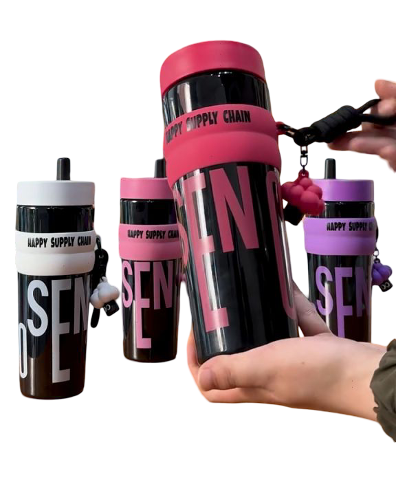 900 ml stylish SEN straw drink water bottle – large capacity BPA-free Tritan reusable bottle vibrant color options for gym sports travel and daily hydration