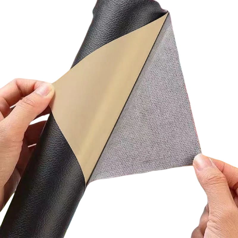 PU leather repair patches – 50cm x 138cm black only, strong adhesive backing, waterproof and scratch-resistant, for repairing sofas car seats chairs bags and furniture
