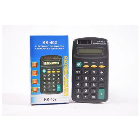 Karuida KK-402 Electronic Calculator – 8-Digit Compact Desktop Calculator with LCD Display, Basic Math Functions & Percentage Key for Office, School & Home Use (Black)