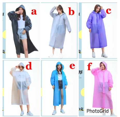 Durable Lightweight EVA Rain Coat – Unisex Waterproof Reusable Poncho with Hood, Compact Foldable Rainwear for Outdoor Hiking, Cycling & Travel (Multiple Colors Available)