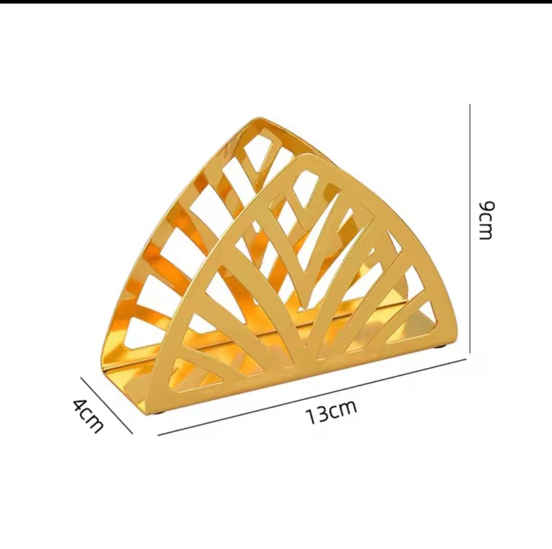 Open Serviette Holder. Crafted from durable metal with a stylish cut‑out design, it keeps napkins neatly organized and easily accessible