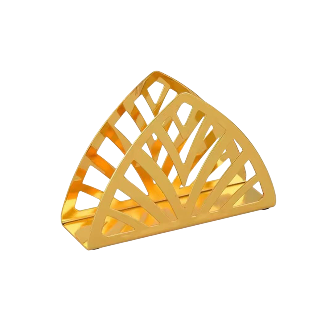 Open Serviette Holder. Crafted from durable metal with a stylish cut‑out design, it keeps napkins neatly organized and easily accessible