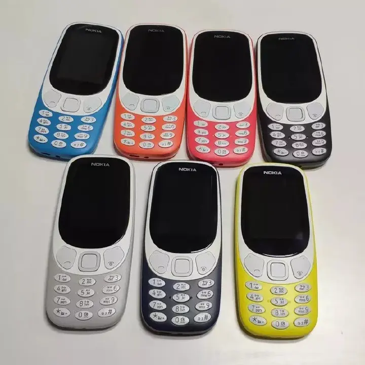 Brand New Nokia 3310 4G 512MB Rom 256MB RAM 1200 mAh BIG BATTERY 2.4" screen display HD Camera 2MP Dual SIM Cards Unlocked Cheap Durable Old Phone Classic Featured phone