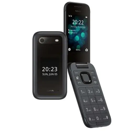 Nokia 2660 Flip Mobile Phone Classic 2.8" IPS LCD SCREEN DISPLAY 128MB +48MB RAM - 4G-Dual SIM- 1450mAh battery capacity Long Battery Life - FEATURE PHONE
