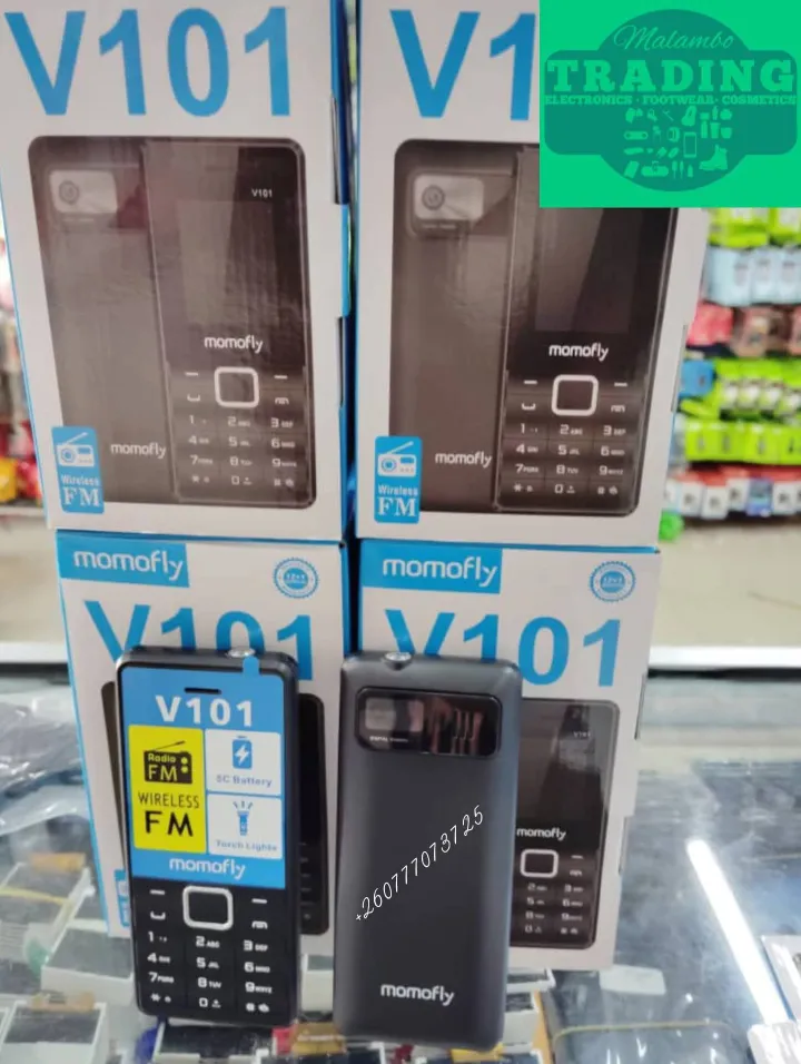 [ NEW ARRIVAL ] MOMOFLY V101 DUAL SIM ( DUAL SIMCARDS) 1.77" SCREEN DISPLAY MOBILE PHONE- 1000MAh BATTERY , INTERNET MOBILE WITH wireless Fm kadunde/ kabambe / featured phone mobile
