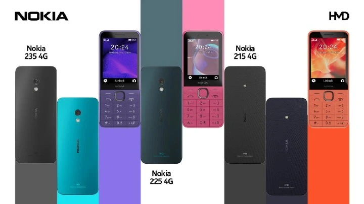 Brand New Nokia 235 4G 128MB ROM+64MB RAM 1450 mAh BIG BATTERY 2.8" screen HD Camera Dual SIM Cards with Torch, Bluetooth, MicroSD Card Support featured phone +FREE GIFTS(EARPODS + SMARTWATCH)