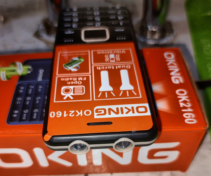 (ON OFFER) BRAND NEW OKING OK2160 1.77" SCREEN KABAMBE/KATULULU/FEATURE PHONE/MULIKA MWIZI WIRELESS FM CAMERA BRIGHT TOUCH BATTERY CAPACITY 1000MAH DUAL SIM FEATUED PHONE