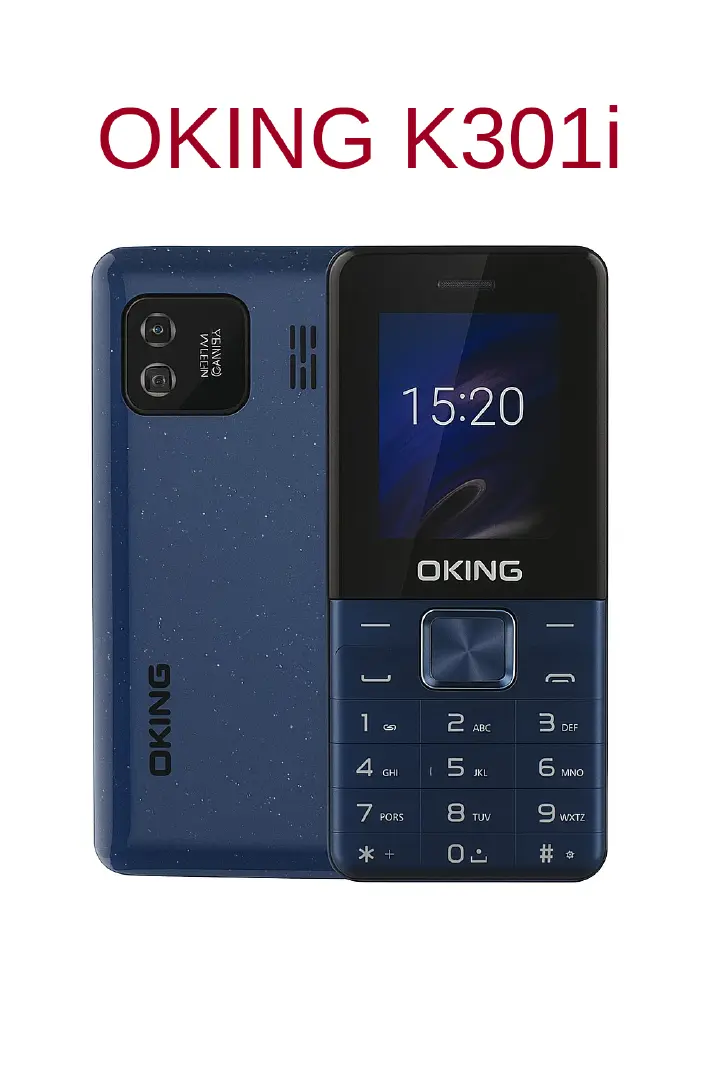 Oking OK301i 1.77" Display Wireless FM Dual SIM Rear Camera Bright Torch with Vibration and up to to 24 days of Standby Kabambe katululu button Feature Phone