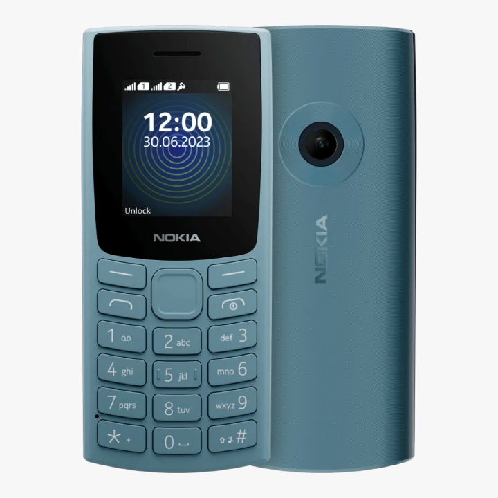 Nokia 110 2023 Dual Sim Cell Phone 1.8" display 1000mAh battery capacity MicroSD card support up to 32 GB Unlocked Cheap Durable Old Phone Classic kabambe/Featured phone