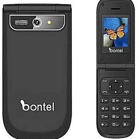 Bontel A225 Mobile Phone Dual Sim Flip Phone, 1,000mAh Screen - 1.77 MP3,MP4,FM Radio, Flash Torch feature phone