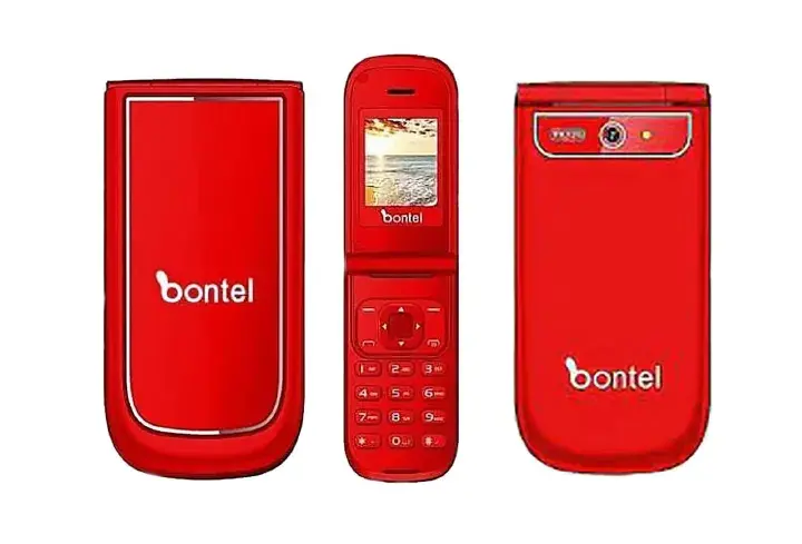 Bontel A225 Mobile Phone Dual Sim Flip Phone, 1,000mAh Screen - 1.77 MP3,MP4,FM Radio, Flash Torch feature phone