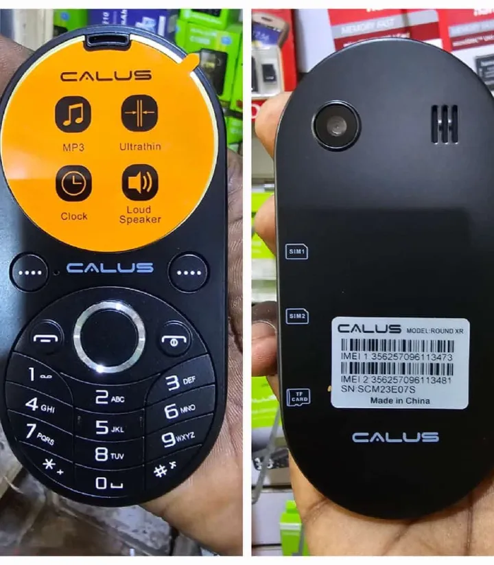 CALUS Round XR.ultrathin Phone, Inbuilt Battery. 2942mAh battery capacity 1.75 inches screen featured phone