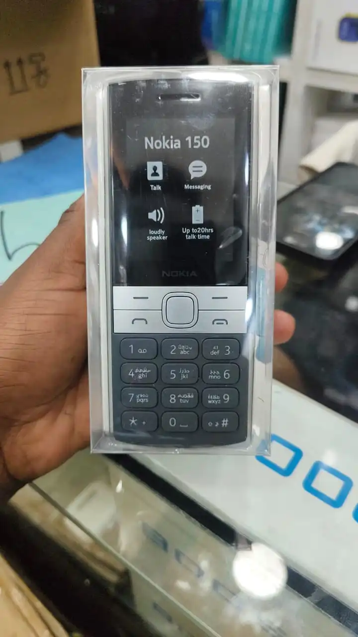 The New Original Nokia 150 4G (2023) 0.3MP FM radio 2.4" SCREEN DISPLAY Dual SIM 1400mAh BATTERY CAPACITY WITH Flashlight Splash & dust resistant Mobile Phone Featured Phones