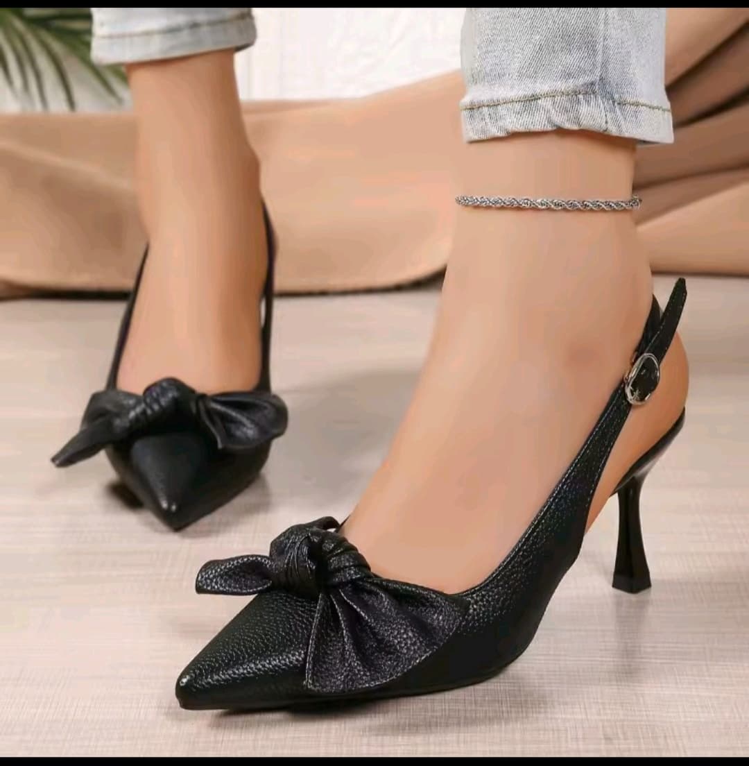 Stiletto  Heels Women's  Pointed Toe Stiletto Heel Sandals with bow tie
