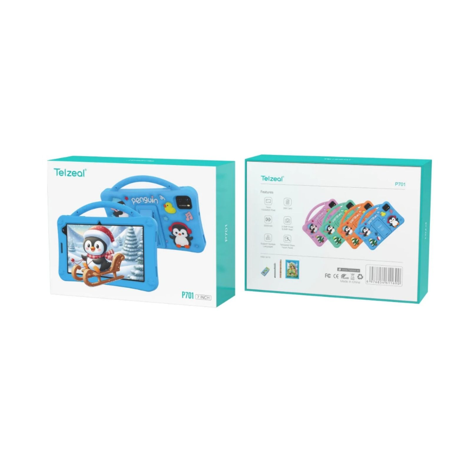 7-inch Android Tablet with 6GB RAM, 256GB storage, long-lasting 4000mAh battery, SIM & Wi-Fi support. Ideal for kids & students