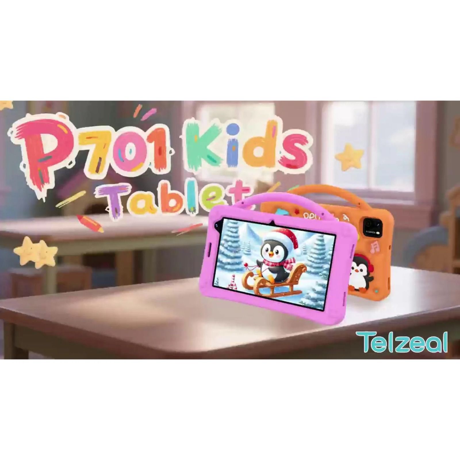 7-inch Android Tablet with 6GB RAM, 256GB storage, long-lasting 4000mAh battery, SIM & Wi-Fi support. Ideal for kids & students