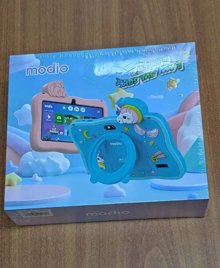 Modio M71 Kids Tablet 7 Inch WiFi Only 6GB RAM 128GB ROM Android 3000mAh Battery Dual Camera Educational Tablet for Learning & Entertainment – Pink or Blue