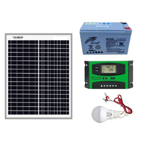 Share this product



Solarmax 10W Solar Panel Solar Lighting Kit + 7AH Solar Battery Non Maintenance + 10AH Solar Charge Controller + 1 DC Bulb