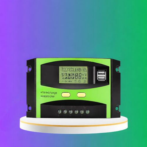 Solar Max 30A Solar Charger Controller, 12V/24V Solar Panel Intelligent Regulator With Dual USB Port And PWM LCD Display
