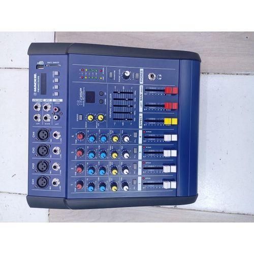 4 Channel Powered Audio Mixer With Amplifier For Studio Live And PA Sound