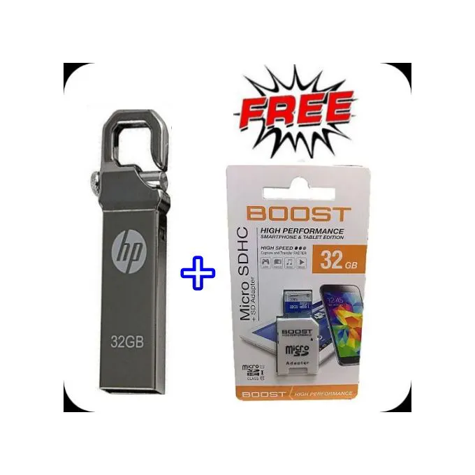 HP 32GB High Speed Flash Disk + Free 32 GB Memory Card