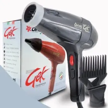 🧏🏻‍♀️ Promotion Price 🧏🏻‍♀️Gek Ceriotti Original Hair Dryer Blow Dry 3800 Straightener.2 Speed settings:- mild and hot Long life motor life AC Power: 1700W/1900W High Efficiency directional outlet