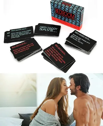 IMPROVED Bedroom Command Cards Game, Sexy Card Game for Couples Card Games for Adults, Sex Position Games for Couples Naughty, Sexy Gifts for Husband, Sex Gaming Bed Game Foreplaying Games for