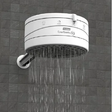 Enerbras Enershower 4T Instant Electric Shower Head Water Heater –for both borehole Salty and Fresh water- High-Performance Fast Heating Shower System for Quick and Comfortable Hot Showers