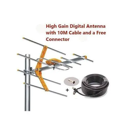 Digital TV Aerial Antenna High-Gain Indoor/Outdoor TV Aerial Antenna – Digital HDTV Signal Booster
5.0