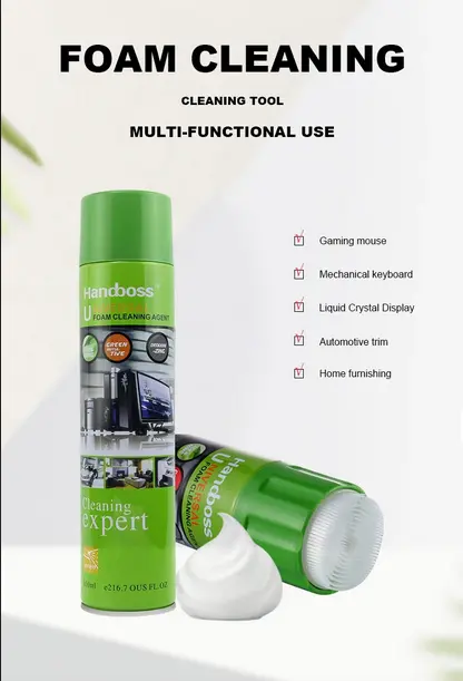Cleaning expert foam cleaning agent 650ml screen cleaning brush all in one screen foam cleaner handboss universal foam cleaner