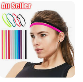 6 PCs assorted Sports Elastic Headband Hair Band Rubber Anti-Slip Women Yoga Elastic Head Band Tie Hair Band kids adults school