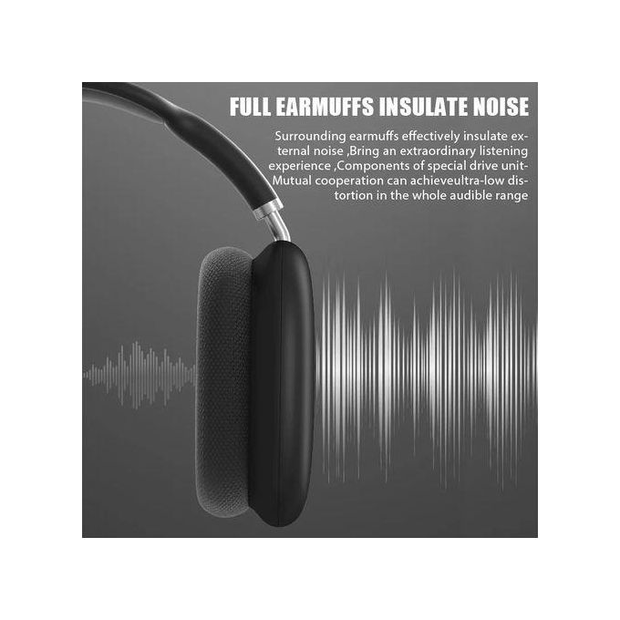 NEW 2026 P9 Wireless Bluetooth Headphones With Microphone Noise Cancelling Earbuds Gaming Headset Stereo HiFi Earphones Noise Reduction TF Support SD Card