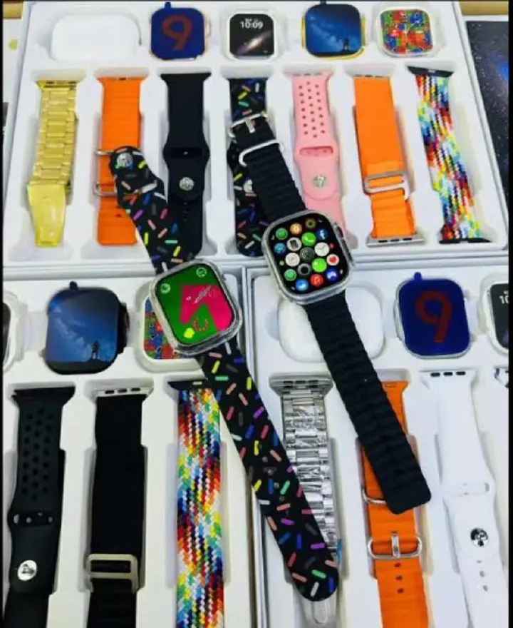 2026 NEW Original i60 SUIT EXTREME SMART WATCH 12 in 1 Combo Set Dual Watches & BT Earbuds Hot Sale UNISEX I60 Wireless Magnetic Charging 7 Straps Heart Rate Sleep Monitoring Android & iOS Compatible