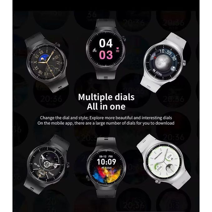 Watch 4 Pro Suit Smart Watch (8-in-1 Set) Multi-Strap Combo Set Hot Sale UNISEX Watch Wireless Magnetic Charging 7 Straps BT Connection Call, Heart Rate Sleep Monitoring Android & iPhone Compatible