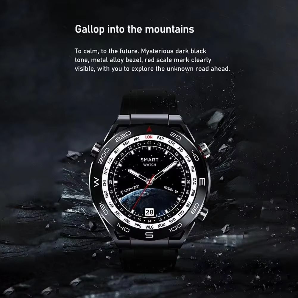 W&O Little Star X5 Pro Max Smartwatch High Quality High Definition Waterproof IOS/Android Compatible Smart Watch with GPS Fitness Tracker & Compass Amoled Display