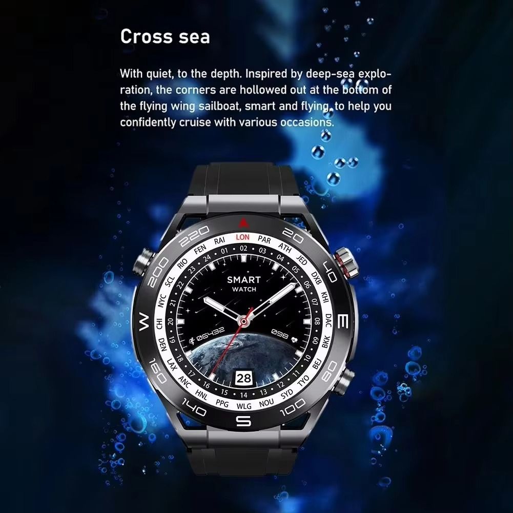 W&O Little Star X5 Pro Max Smartwatch High Quality High Definition Waterproof IOS/Android Compatible Smart Watch with GPS Fitness Tracker & Compass Amoled Display