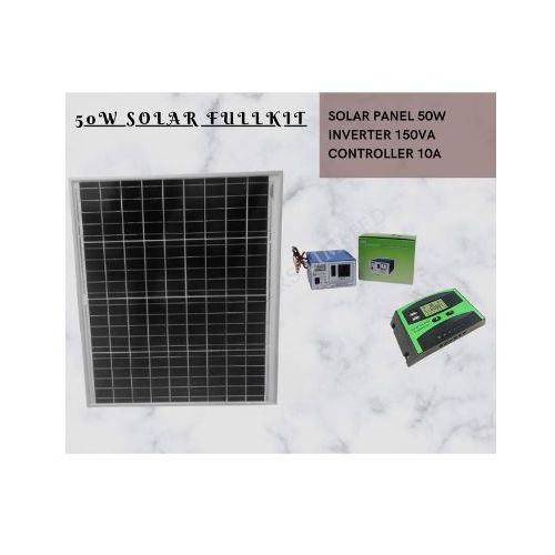 Sunnypex 50Watts Solar Panel +150Va Solar Power Inverter +10Ah Solar Charge Controller