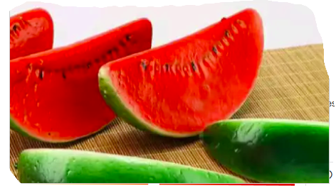 1PC 8cm  watermelon Artificial Fruits Home Decoration Simulation  Ornament Crafts Food Photography Props