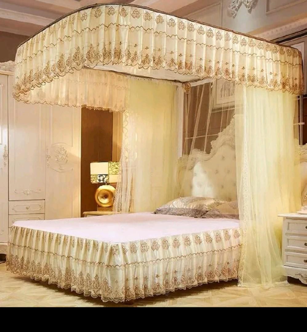 2 STAND MOSQUITO NET WITH SLIDING RAILS ( 4*6 5*6, 6*6 )