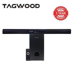 Tagwood 12000W 2.1CH Multimedia Bluetooth Woofer Speaker System Subwoofer Soundbar BT/USB/SD/FM AC/DC System Soundbar with Remote Control S2 Speaker bass